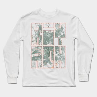 Riyadh, Saudi Arabia City Map Typography - Bohemian Long Sleeve T-Shirt